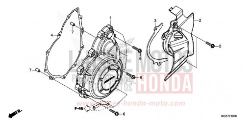 A.C. GENERATOR COVER CB500XAF de 2015